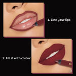 Buy Purplle Lip Crayon, Maroon, Matte Mate - From Me to My Gang 7 (2.8 g) - Purplle