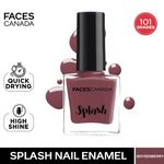 Buy FACES CANADA Ultime Pro Splash Nail Enamel - Boysenberry 133 (8ml) | Quick Drying | Glossy Finish | Long Lasting | No Chip Formula | High Shine Nail Polish For Women | No Harmful Chemicals - Purplle