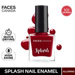Buy FACES CANADA Ultime Pro Splash Nail Enamel - Alluring 136 (8ml) | Quick Drying | Glossy Finish | Long Lasting | No Chip Formula | High Shine Nail Polish For Women | No Harmful Chemicals - Purplle
