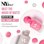Buy NY Bae Matte Nail Enamel - Doughnut 1 (6 ml) | Nude Brown | Luxe Matte Finish | Highly Pigmented | Chip Resistant | Long lasting | Full Coverage | Streak-free Application | Vegan | Cruelty Free | Non-Toxic - Purplle