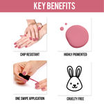Buy NY Bae Matte Nail Enamel - Gin Fuzz 16 (6 ml) | Pink | Luxe Matte Finish | Highly Pigmented | Chip Resistant | Long lasting | Full Coverage | Streak-free Application | Vegan | Cruelty Free | Non-Toxic - Purplle