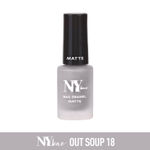 Buy NY Bae Matte Nail Enamel - Take Out Soup 18 (6 ml) | Grey |Rich Pigment | Chip-proof | Long lasting | Full Coverage | Cruelty Free - Purplle