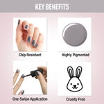 Buy NY Bae Matte Nail Enamel - Take Out Soup 18 (6 ml) | Grey |Rich Pigment | Chip-proof | Long lasting | Full Coverage | Cruelty Free - Purplle