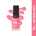 Buy NY Bae Matte Nail Enamel - Gin Fuzz 16 (6 ml) | Pink | Luxe Matte Finish | Highly Pigmented | Chip Resistant | Long lasting | Full Coverage | Streak-free Application | Vegan | Cruelty Free | Non-Toxic - Purplle