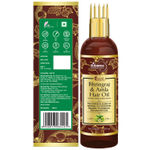 Buy Oriental Botanics Bhringraj & Amla Hair Oil With Comb Applicator, 200ml - Promotes Healthy, Voluminous & Smooth Hair - Purplle