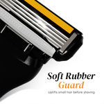 Buy LetsShave Pro 4 Value set for Men - 1 Razor Handle + Pack of 4 Blades Cartridge + 1 razor cap - Purplle