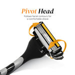 Buy LetsShave Pro 4 Value set for Men - 1 Razor Handle + Pack of 4 Blades Cartridge + 1 razor cap - Purplle