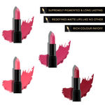 Buy Purplle Ultra HD Matte Mini Lipstick, For Fair Skin, Pack of 4 - Kit 1 (1.5 g X 4) - Purplle