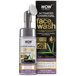 Buy WOW Skin Science Activated Charcoal Foaming Face Wash With Built-In Face Brush (150 ml) - Purplle