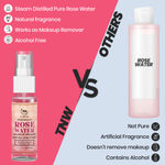Buy TNW The Natural Wash Steam Distilled rose water spray face toner - 100% Natural and Makeup Remover 30 ml - Purplle