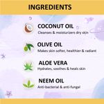 Buy Cocomo Natural Aloe Vera & Coconut Oil Kids Face & Body Wash, Floral Fragrance, Moisture-Rich | Moon Sparkle 300 ml (Age: 4+) - Purplle