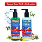 Buy Cocomo Minty Sea Body Wash + Moisturizer 600 ml - Purplle