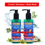 Buy Cocomo Minty Sea Shampoo + Body Wash 400 ml - Purplle
