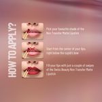 Buy Swiss Beauty Non-Transfer Matte Lipstick - 19 - Dark Brown - 2 gm - Purplle