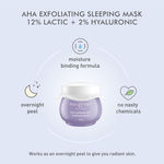 Buy Dot & Key Aha Exfoliating Sleeping Mask 12% Lactic + 2% Hyaluronic Mini (15 ml) - Purplle