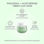 Buy Dot & Key Pollution + Acne Defense Green Clay Mask, For Acne-Prone Skin (15 ml) - Purplle