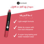 Buy SUGAR Cosmetics - Matte As Hell - Crayon Lipstick - 05 Rose Dawson (Rose Pink) - 2.8 gms - With Free Sharpner - Purplle