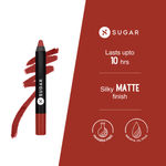 Buy SUGAR Cosmetics Matte as Hell Crayon Lipsticks for Women | Lasts Up To 8+ Hours | Lip Crayon with Sharpener | 2.8gm - 23 Jessica Day - Purplle