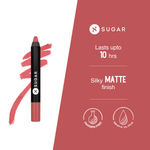 Buy SUGAR Matte As Hell Crayon Lipstick - 27 Sunny Randall - Purplle