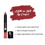 Buy SUGAR Matte As Hell Crayon Lipstick - 27 Sunny Randall - Purplle