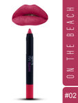 Buy Incolor Matte Me Crayon Lipstick 02 On the Beach 2.3 Gms - Purplle