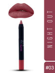 Buy Incolor Matte Me Crayon Lipstick 03 Night out 2.3 Gms - Purplle