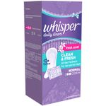 Buy Whisper Clean and Fresh Daily Liners - 20 Count - Purplle