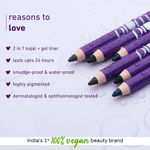 Buy Plum NaturStudio All-Day-Wear Kohl Kajal Black Brilliance with FREE SHARPENER (1.2 gm) - Purplle