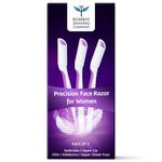 Buy Bombay Shaving Company Face Razor for Women (Pack of 3) | For Instant Hair Removal (Eyebrows, Upper Lip, Forehead, Peach Fuzz, Chin, Sideburns) - Purplle