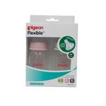 Buy Pigeon Peristaltic Nursing Bottle Twin Pack Kpp (120 ml) (Pink & White) Nipple S - Purplle
