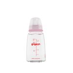 Buy Pigeon Glass Feeding Bottle (120 ml) Pink With Add Nipple S - Purplle