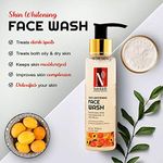 Buy NutriGlow Advanced Organics Skin Whitening Face Wash (100 ml) & Sun Screen SPF 50 (100 ml) For Graceful & Glowing Skin - Purplle