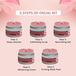 Buy NutriGlow NATURAL'S English Rose Facial Kit (260gm) With 5-in-1 Face Massager For Repair Skin Cells - Purplle