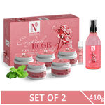 Buy NutriGlow NATURAL'S English Rose Facial Kit (260 gm) & Balancing Toner (150 ml) For Glowing Skin - Purplle