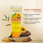 Buy NutriGlow Pack of 3 Combo: Wine Facial Kit (260 gm)/ Wild Turmeric (65 ml) & Aloe Vera Massager Gel (100 gm) For Treating Blemishes - Purplle