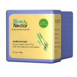 Buy Blue Nectar Amritanadi Assam Green Tea Loose leaves with Decongestant Lemongrass (50 gm + 15 gm Free | 33 Cup) - Purplle