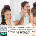Buy WishCare Collagen Boosting Under Eye Cream For Dark Circles & Puffy Eyes - With Caffeine, Almond Milk, Vit C & E, Hyaluronic Acid, Retinol (30 ml) - Purplle