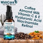 Buy WishCare Collagen Boosting Under Eye Cream For Dark Circles & Puffy Eyes - With Caffeine, Almond Milk, Vit C & E, Hyaluronic Acid, Retinol (30 ml) - Purplle