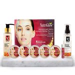 Buy NutriGlow Advanced Meta Instant White Pro++ Facial Kit (260 gm) Combo With ADVANCED ORGANICS Skin Whitening Face Wash (100 ml) + Skin Whitening Toner (100 ml)/Instant Glowing/ All Type Skin - Purplle