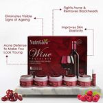 Buy NutriGlow Wine Facial Kit For Blemish Free Fairer Complexion (260 gm) & Skin Whitening Moisturizing Lotion (500 ml) - Purplle