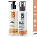 Buy NutriGlow Advanced Organics Combo of 2 Skin Whitening Toner & Moisturizer For Deep Moisturisation, 100 ml each - Purplle