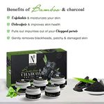 Buy NutriGlow NATURAL'S Bamboo Charcoal Facial Kit (260gm) With Shea Butter Body Lotion (500 ml) For All Skin Types - Purplle
