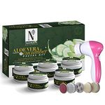 Buy NutriGlow NATURAL'S Aloe Vera & Cucumber Facial Kit (260gm) With 5-in-1 Face Massager For Hydrates & Heals Skin - Purplle