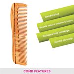 Buy Vega Natural Wooden Styling Hair Comb,Handmade, (India's No.1* Hair Comb Brand)For Men and Women (HMWC-01) - Purplle