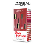 Buy L'Oreal Paris Rouge Signature Matte Liquid Lipstick Pack of 2 : shade 121 + 129 - Purplle
