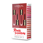 Buy L'Oreal Paris Rouge Signature Matte Liquid Lipstick Pack of 2 : shade 121 + 129 - Purplle