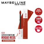 Buy Maybelline New York Super Stay Matte Ink Liquid Lipstick x Rogue Reds, 305 Unconventional, 5ml - Purplle
