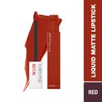 Buy Maybelline New York Super Stay Matte Ink Liquid Lipstick x Rogue Reds, 305 Unconventional, 5ml - Purplle