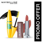 Buy Maybelline New York Colossal Waterproof Mascara and Creamy Matte Lipstick Nude Nuance - Purplle