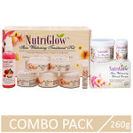 Buy NutriGlow Skin Whitening Treatment Facial Kit (310 gm) & Bleach Cream (43 gm) With Vitamin E and Retinol - Purplle